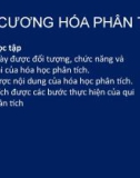 Bài giảng Đại cương hóa phân tích