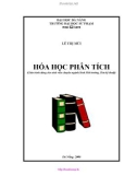 Giáo trình Hóa học phân tích (Giáo trình dùng cho sinh viên chuyên ngành Sinh Môi trường, Hóa kỹ thuật): Phần 1