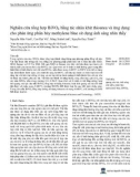 Nghiên cứu tổng hợp BiVO4 bằng tác nhân khử thiourea và ứng dụng cho phản ứng phân hủy methylene blue sử dụng ánh sáng nhìn thấy