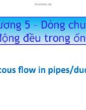 Bài giảng Cơ học chất lỏng và khí: Chương 5