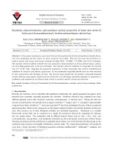 Synthesis, characterization, and nonlinear optical properties of some new series of S-(5-aryl-1,3,4-oxadiazol-2-yl) 2-chloroethanethioate derivatives