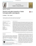 Electrical and optical properties of nickel ferrite/polyaniline nanocomposite