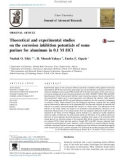 Theoretical and experimental studies on the corrosion inhibition potentials of some purines for aluminum in 0.1 M HCl