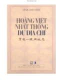 Khám phá Hoàng Việt nhất thống dư địa chí: Phần 1