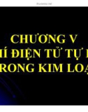 Bài giảng Cơ sở vật lý chất rắn: Chương 5 - ThS. Vũ Thị Phát Minh