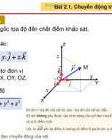 Bài giảng Cơ sở vật lý cho Tin học - Chương 2: Cơ học