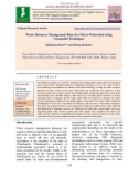 Water resource management plan of a micro-watershed using geospatial techniques