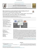 Role of particle size on the multicycle calcium looping activity of limestone for thermochemical energy storage