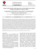 Changes in phenolic profile, soluble sugar, proline, and antioxidant enzyme activities of Polygonum equisetiforme in response to salinity