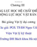 Bài giảng Vật lý đại cương: Chương 3 - PGS.TS. Đỗ Ngọc Uấn