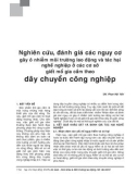 Nghiên cứu, đánh giá các nguy cơ gây ô nhiễm môi trường lao động và tác hại nghề nghiệp ở các cơ sở giết mổ gia cầm theo di truyền công nghiệp