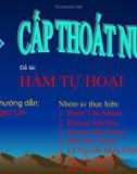 Bài báo cáo Cấp thoát nước đề tài: Hầm tự hoại