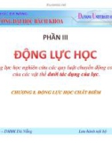 Bài giảng Cơ học ứng dụng: Phần 3 - Huỳnh Vinh