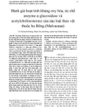 Hoạt tính kháng oxy hóa, ức chế enzyme α-glucosidase và acetylcholinesterase của sáu loài thực vật thuộc họ Bông (Malvaceae)