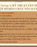 Bài giảng Hóa kỹ thuật - Chương 4: Kỹ thuật sản xuất một số hóa chất vô cơ cơ bản