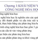 Bài giảng Hóa kỹ thuật - Chương 1: Khái niệm về công nghệ hóa