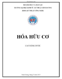 Giáo trình Hóa hữu cơ - ĐH Kinh tế Kỹ thuật Bình Dương