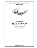 Giáo trình Hóa hữu cơ (Dành cho cao đẳng dược)