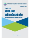 Tạp chí Khoa học Biến đổi khí hậu: Số 10/2019