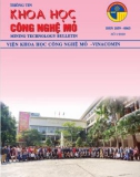 Tạp chí Khoa học Công nghệ Mỏ: Số 1/2020