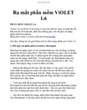 Ra mắt phần mềm ViOLET 1.6