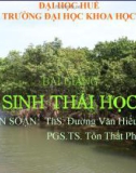 BÀI GIẢNG SINH THÁI HỌC -ThS. Đường Văn Hiếu