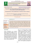 Preparation and characterization of adsorbent carbon derived from cocus nucifera at an elevated temperature