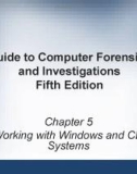 Guide to Computer forensics and investigations - Chapter 5: Working with Windows and CLI systems