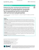 Enhancing the mechanical and thermal properties of polypropylene composite by encapsulating styrene acrylonitrile with ammonium polyphosphate