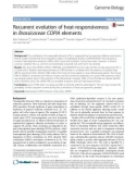 Recurrent evolution of heat-responsiveness in Brassicaceae COPIA elements