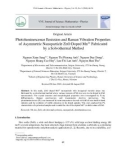 Photoluminescence emission and raman vibration properties of asymmetric nanoparticle ZnO doped Mn2+ fabricated by a solvothermal method