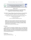 Effect of annealing temperature on Cu2O thin films prepared by thermal oxidation method