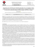 Preparation of G-CuO NPs and G-ZnO NPs with mallow leaves, investigation of their antibacterial behavior and synthesis of bis(indolyl)methane compounds under solventfree microwave assisted dry milling conditions using G-CuO NPs as a catalyst