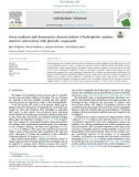 Green synthesis and chemometric characterization of hydrophobic xanthan matrices: Interactions with phenolic compounds