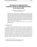 The influence of temperature on the microstructure and the phase transition process of the SiO2 bulk model