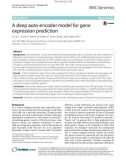 A deep auto-encoder model for gene expression prediction