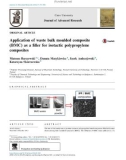 Application of waste bulk moulded composite (BMC) as a filler for isotactic polypropylene composites