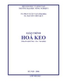 Giáo trình Hoá keo - Chương 1