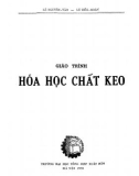 Giáo trình Hóa học chất keo: Phần 1