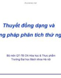 Bài giảng Hóa công 1: Thuyết đồng dạng và phương pháp phân tích thứ nguyên