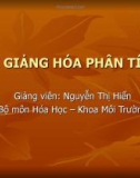 Bài giảng Hóa phân tích: Chương 2 - Nguyễn Thị Hiển