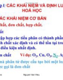 Bài giảng Hóa đại cương - CĐSP Nha Trang