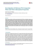 Investigation of Chitosan - PVA Composite Films and Their Adsorption Properties