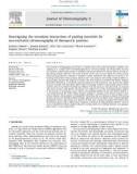 Investigating the secondary interactions of packing materials for size-exclusion chromatography of therapeutic proteins