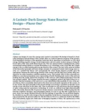 A Casimir-Dark Energy Nano Reactor Design - Phase One