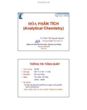 Bài giảng Hóa phân tích (Analytical chemistry) - TS. Phạm Trần Nguyên Nguyên