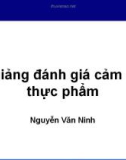 Bài giảng Đánh giá cảm quan thực phẩm