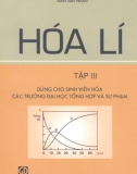 Giáo trình Hóa Lý Tập 3 - Trần Văn Nhân