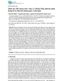 Đánh giá chất lượng nước sông Lá Buông bằng phương pháp thống kê đa biến theo không gian và thời gian