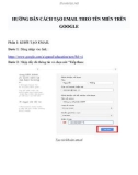 Hướng dẫn cách tạo Email theo tên miền trên Google